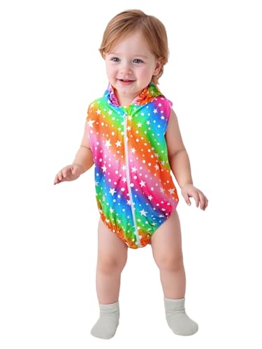 Yhong Baby Mädchen Jungen Flanell Strampelanzug Cartoon Tier Kostüme Halloween Cosplay Geburtstag Anzug 0-24 Monate Einhorn 50-62 von Yhong