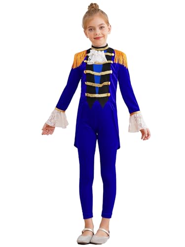 Yhong Kinder Mädchen Zirkus Kostüm Langarm Dompteur Ringermaster Frack Jacke Mit Hose Set Karneval Weihnachten Halloween Verkleidung Königsblau 146-152 Yhong Kinder Mädchen Zirkus Kostüm Langarm Dompteur Ringermaster Frack Jacke Mit Hose Set Karneval Weihnachten Halloween Verkleidung Königsblau 146-152 von Yhong