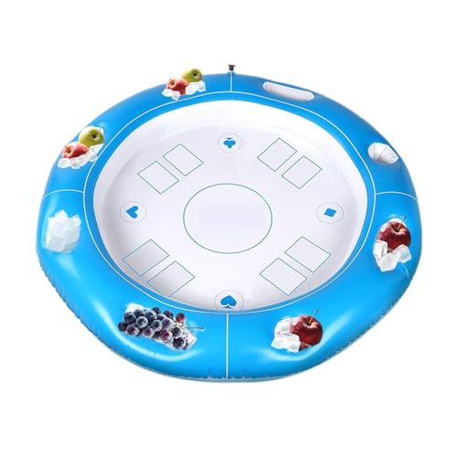 Achteckiger aufblasbarer Spieltisch mit wasserdichtem Spielen, schwimmender Kartentisch für Pool, Lnflatable Kartenspieltablett | Faltbarer Pool mit Lebensmittel-Getränkehalter für 4–6 Spieler, See Achteckiger aufblasbarer Spieltisch mit wasserdichtem Spielen, schwimmender Kartentisch für Pool, Lnflatable Kartenspieltablett | Faltbarer Pool mit Lebensmittel-Getränkehalter für 4–6 Spieler, See von Yhsioaklo