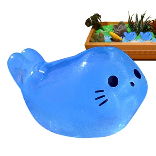 Glow In The Dàrk Tierfiguren, kleine Robben-Nacht, leuchtende Dekoration, realistische Siegelfiguren, leuchtende Spielzeuge, niedliche Siegel-Stressabbau-Figuren für Puppenhaus und Aquarium, Glow In The Dàrk Tierfiguren, kleine Robben-Nacht, leuchtende Dekoration, realistische Siegelfiguren, leuchtende Spielzeuge, niedliche Siegel-Stressabbau-Figuren für Puppenhaus und Aquarium, von Yhsioaklo