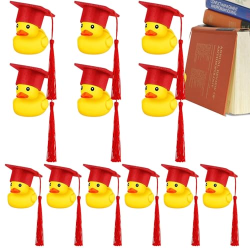 Gummi Enten | Weiches niedliche Abschluss Enten mit schwarzem Abschlusshut | Lustige akademische Gràduation -Gummi -Ente für Geburtstagsfeier, Kinderdusche, Partybevorzugung der Dekoration Gummi Enten | Weiches niedliche Abschluss Enten mit schwarzem Abschlusshut | Lustige akademische Gràduation -Gummi -Ente für Geburtstagsfeier, Kinderdusche, Partybevorzugung der Dekoration von Yhsioaklo