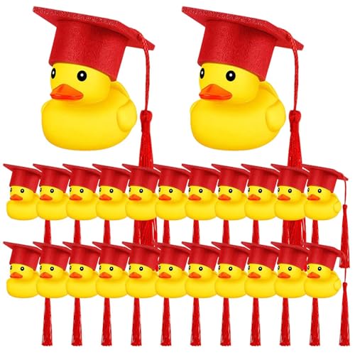 Gummi Enten | Weiches niedliche Abschluss Enten mit schwarzem Abschlusshut | Lustige akademische Gràduation -Gummi -Ente für Geburtstagsfeier, Kinderdusche, Partybevorzugung der Dekoration Gummi Enten | Weiches niedliche Abschluss Enten mit schwarzem Abschlusshut | Lustige akademische Gràduation -Gummi -Ente für Geburtstagsfeier, Kinderdusche, Partybevorzugung der Dekoration von Yhsioaklo