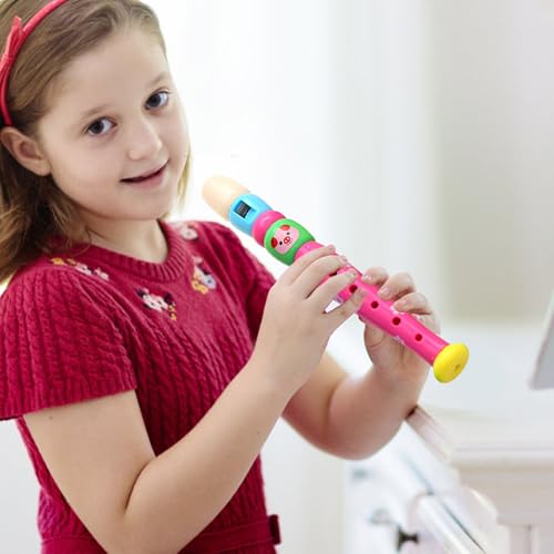 Mini -Flöte | Bunte Flöte für Kinder | Kindermusikinstrumente, frühe Bildungsmusik -Soundspielzeug, Lernrhythmus -Instrumentenmusik Rhythmus -Rekorder für Mädchen von Yhsioaklo