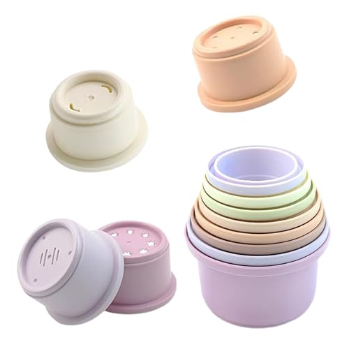 -Stapelbecher, Niststapel-Tasse Babybad | -Bunny-Spielzeuge für Versteck von Lebensmitteln, Bereicherung Spielzeug für Kleintiere, die Futter und Spielen verstecken, von Yhsioaklo