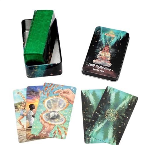 Tarotkarten für Anfänger - Tarotkarten Deck | Wahrsagungskarten | Wahrsagspiel | Wahrsagung Wahrsagung Wahrsagen Wilde Reflexionen Tarot-Deck für Unterhaltung Tarotkarten für Anfänger - Tarotkarten Deck | Wahrsagungskarten | Wahrsagspiel | Wahrsagung Wahrsagung Wahrsagen Wilde Reflexionen Tarot-Deck für Unterhaltung von Yhsioaklo