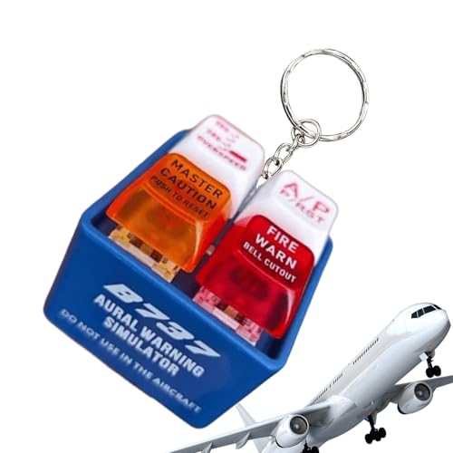 Tonschlüsselkette | 1,57x1.57x1.57 Zoll ABS -Simulator LED mit akustischer Alarm | Schall alarmiert Leuchtend wiederverwendbar mit Reise für Reisen und Abenteuer von Yhsioaklo