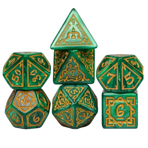Würfelset | Polyudale Würfel | Acryl -Brettspiel Dice Prop | Ball Game Dice Game | Mysterous Decoration Group Sammlerspielzeugaktivitäten mit Magnetschachtel zu Reisen von Yhsioaklo