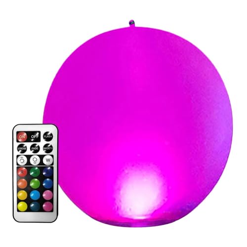 Yhsioaklo 13 -Color Luminous Beach Ball | Gumbo aufblasbare Kugel mit Fernbedienung beleuchtet | Glühende leuchtende Bälle im Dunkeln für Sommerpartys, Schwimmbäder, Strände, Weihnachten Yhsioaklo 13 -Color Luminous Beach Ball | Gumbo aufblasbare Kugel mit Fernbedienung beleuchtet | Glühende leuchtende Bälle im Dunkeln für Sommerpartys, Schwimmbäder, Strände, Weihnachten von Yhsioaklo