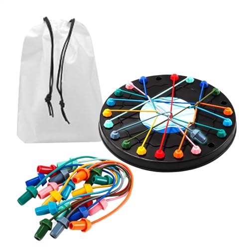 Yhsioaklo Knoten entwirrendes Puzzle, Seil entwirrendes Spiel,Entwirrung der Stapel -String -Lösung Challenge - Interaktives Brettspiel, Educational String Solution Challenge Toy für Thanksgiving von Yhsioaklo