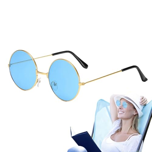 Yhsioaklo LENNON Stil Retro Sonnenbrille - Schlanke Steampunk UV400 Schattierungen | Klassische Schutzbrille Cosplay Charakter Brille Outdoor Karneval Spaß Vintage Metallrahmen Look für Damen Herren Yhsioaklo LENNON Stil Retro Sonnenbrille - Schlanke Steampunk UV400 Schattierungen | Klassische Schutzbrille Cosplay Charakter Brille Outdoor Karneval Spaß Vintage Metallrahmen Look für Damen Herren von Yhsioaklo