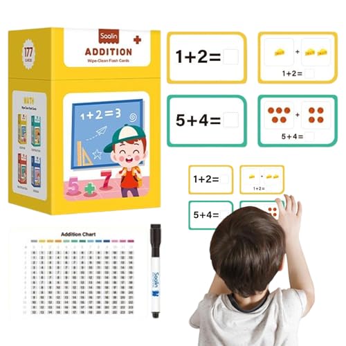 Yhsioaklo Mathematik Lernkarten Für Kleinkinder - Rechenkarten Kopfrechnen Training - Tragbare Rechenkarten Für Mädchen Und Vorschulkinder Yhsioaklo Mathematik Lernkarten Für Kleinkinder - Rechenkarten Kopfrechnen Training - Tragbare Rechenkarten Für Mädchen Und Vorschulkinder von Yhsioaklo