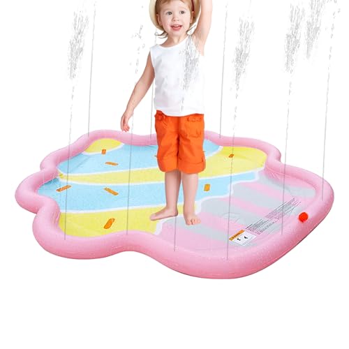 Yhsioaklo Sprinkler Matte Für Kinder - Wasserspielmatte Mit Planschbecken,Faltbare Outdoor Aktivität Für Garten, Camping Und Rasen Yhsioaklo Sprinkler Matte Für Kinder - Wasserspielmatte Mit Planschbecken,Faltbare Outdoor Aktivität Für Garten, Camping Und Rasen von Yhsioaklo