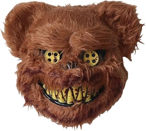 Yi'antai Halloween Horror Bärenmaske, Grusel Maske für Erwachsene und Kinder, Gruselige Teddybär Kaninchen Maske, Furry Blutiger Bär Schreckensmaske Yi'antai Halloween Horror Bärenmaske, Grusel Maske für Erwachsene und Kinder, Gruselige Teddybär Kaninchen Maske, Furry Blutiger Bär Schreckensmaske von Yi'antai