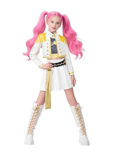 YiJee Huntrix Kpop Anime Cosplay Kostüm Kinder – Rumi, Mira & Zoey Set mit Jacke und Rock, Rollenspiel Uniform für Halloween, Karneval, Party & Cosplay YiJee Huntrix Kpop Anime Cosplay Kostüm Kinder – Rumi, Mira & Zoey Set mit Jacke und Rock, Rollenspiel Uniform für Halloween, Karneval, Party & Cosplay von YiJee