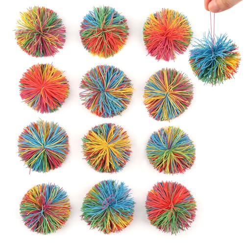 12 Stück Stringy Balls, Wuschelball, Kinder mitgebsel, Sticky Balls Zum Stressabbau für Kinder und Erwachsene (Mehrfarbig) 12 Stück Stringy Balls, Wuschelball, Kinder mitgebsel, Sticky Balls Zum Stressabbau für Kinder und Erwachsene (Mehrfarbig) von YiJiuBa