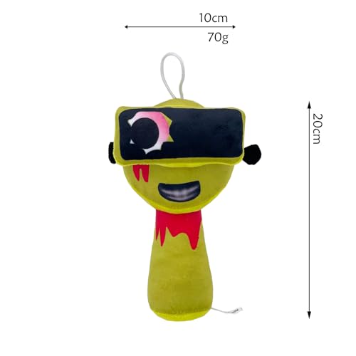 YiLianDa Sprunki Kuscheltier, Soft Stuffed Sprunki Incredibox Plush Toy, Horror Musikspiel Kuscheltier, Lustiges Geschenk für Kinder & Spielefans von YiLianDa