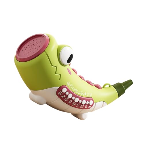 Buntes Dinosaurier Hornblasen Spielzeug Für Kinder Mundmuskelentwicklung Interaktive Musik Trompete Für Frühe Bildung Reisen Freundliche Kinder Trompete von YiNLuax