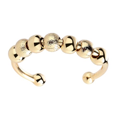 Einstellbare Stressabbauspinner Ringe Mit Perlendesign Für Erwachsene Unisex Spinner Schmuckgeschenk Für Handfreigabe Einstellbare Stressabbauspinner Ringe Mit Perlendesign Für Erwachsene Unisex Spinner Schmuckgeschenk Für Handfreigabe von YiNLuax