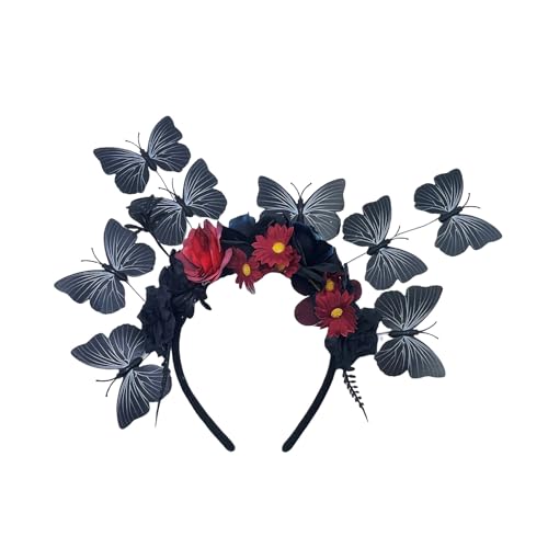 YiNLuax 3D Butterfly Hairhoop Teaparty Fascinator Haarband Für Themenfeiern Kostüm Event Dressinup Accessoires Teaparty Kopfstück YiNLuax 3D Butterfly Hairhoop Teaparty Fascinator Haarband Für Themenfeiern Kostüm Event Dressinup Accessoires Teaparty Kopfstück von YiNLuax