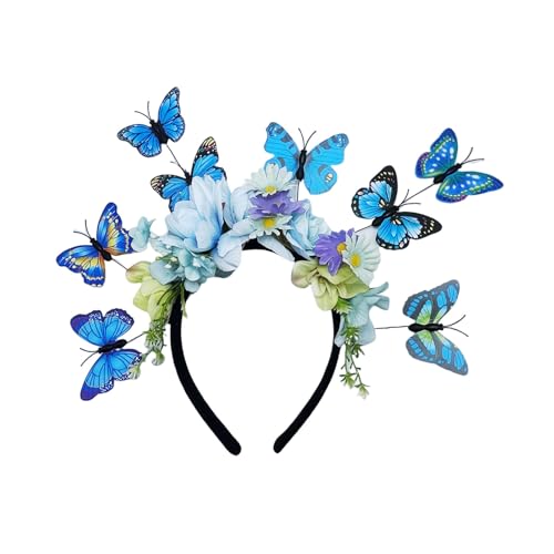 YiNLuax 3D Butterfly Hairhoop Teaparty Fascinator Haarband Für Themenfeiern Kostüm Event Dressinup Accessoires Teaparty Kopfstück YiNLuax 3D Butterfly Hairhoop Teaparty Fascinator Haarband Für Themenfeiern Kostüm Event Dressinup Accessoires Teaparty Kopfstück von YiNLuax