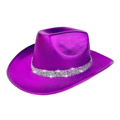 YiNLuax Brauthut, schimmernde Strasssteine, Karnevalshut, glitzernder Kristall, Panamahut für Musikfestivals, Strandparty, Cowboyhüte YiNLuax Brauthut, schimmernde Strasssteine, Karnevalshut, glitzernder Kristall, Panamahut für Musikfestivals, Strandparty, Cowboyhüte von YiNLuax