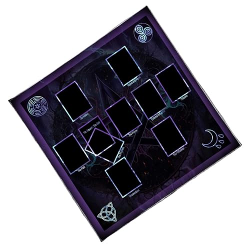 YiNLuax Divinations Tischdecke Lesekarte Astrologys Tarot Karte Tischdecke Altars Stoff Givinationen Brettspielzubehör von YiNLuax