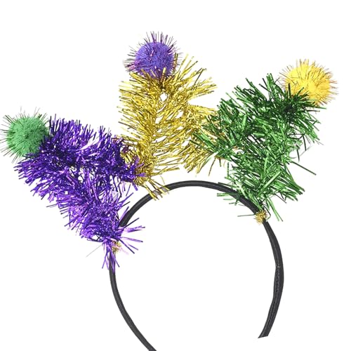 YiNLuax Funkelndes Karnevalskostüm, Pompons, Stirnband für Karneval, Party, Haarband für Festivals, Versammlungen, Feiertage, Feiern, Festival, Haarband YiNLuax Funkelndes Karnevalskostüm, Pompons, Stirnband für Karneval, Party, Haarband für Festivals, Versammlungen, Feiertage, Feiern, Festival, Haarband von YiNLuax