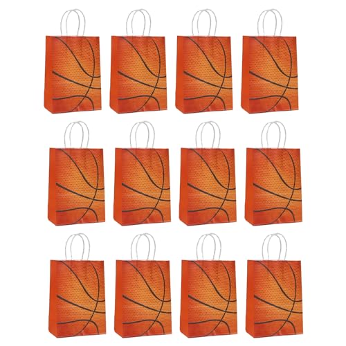 YiNLuax Fußball Süßigkeiten Taschen Für Kinderpackungen Von 12 Fußballparty Papiertüten Kinder Geburtstagsfeier Kraft Tasche Goodie Bags Party Gunst von YiNLuax