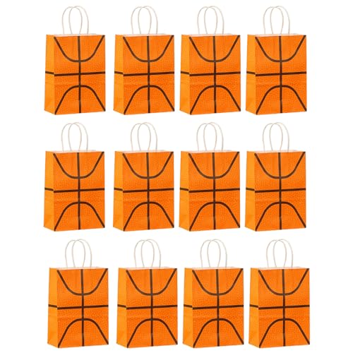 YiNLuax Fußball Süßigkeiten Taschen Für Kinderpackungen Von 12 Fußballparty Papiertüten Kinder Geburtstagsfeier Kraft Tasche Goodie Bags Party Gunst von YiNLuax