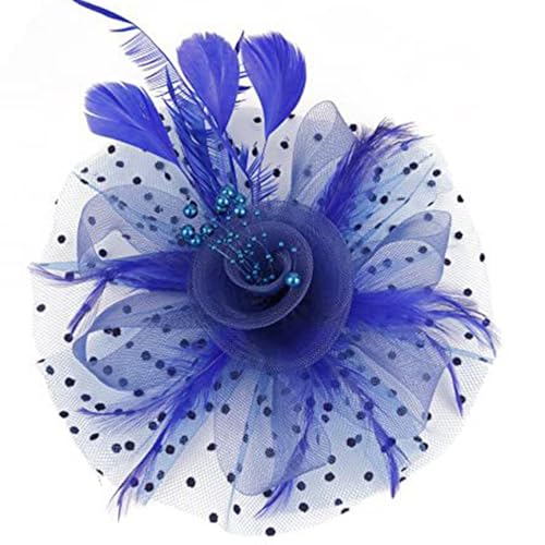 YiNLuax Modischer Netzhut mit gefiedertem Stirnband, Haarschmuck, Abend-Cosplay-Haarteile für Hochzeiten und besondere Anlässe YiNLuax Modischer Netzhut mit gefiedertem Stirnband, Haarschmuck, Abend-Cosplay-Haarteile für Hochzeiten und besondere Anlässe von YiNLuax