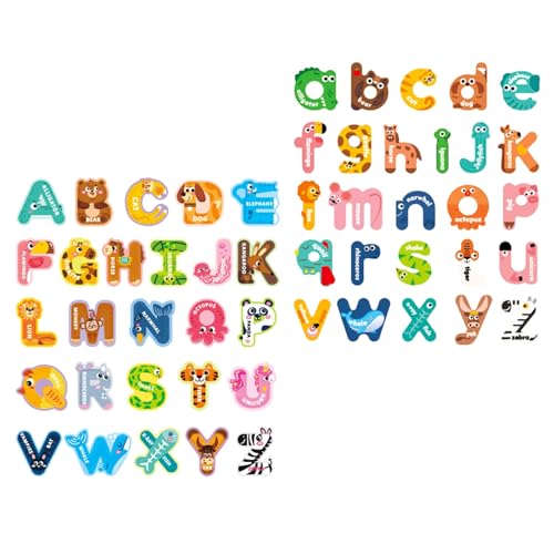 YiNLuax Packung Von 52 TIERENTEMENTEN Magnet ALPHABETIC BRISSE Set Pädagogische Lernspielzeug Für Kleinkind Und Vorschulkinder YiNLuax Packung Von 52 TIERENTEMENTEN Magnet ALPHABETIC BRISSE Set Pädagogische Lernspielzeug Für Kleinkind Und Vorschulkinder von YiNLuax