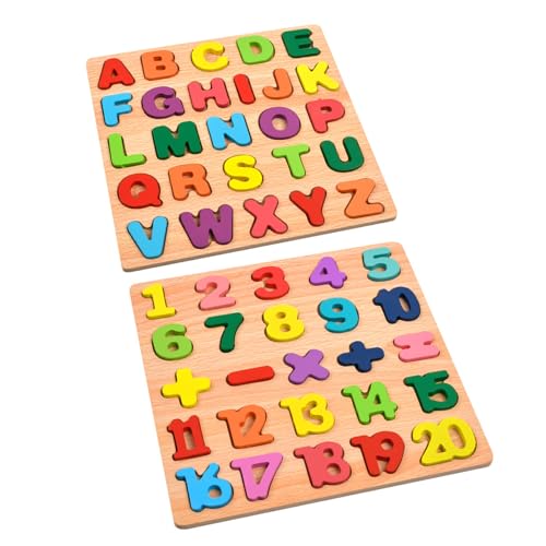 YiNLuax Pädagogische Holzblöcke Spielzeugset 26 Buchstaben Für Kinder Farbenfrohe Blöcke Spaß Für Kinder Vorschulalter Lernen von YiNLuax
