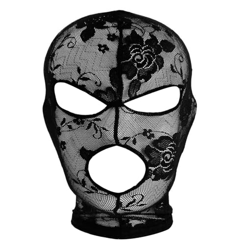 YiNLuax Stylische Blumenspitzenmaske Leichte Bequeme Kopfbezüge Für Besonderen Anlass Und Tägliche Verwendung von YiNLuax