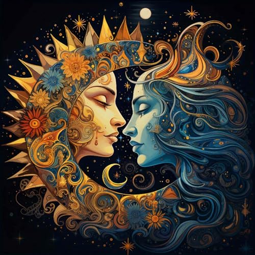 YiNLuax Tarot Tischdecke Spirituelle Gottesdelikte Tischtuch Für Tarot Lesungen Stern Und Mond Esstisch Wandteppich von YiNLuax