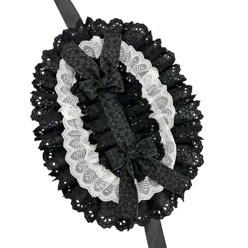 YiNLuax Zarte Spitze Verschönerte Sonnenhut Für Anime Fashion Tea Party Punk Event Verstellbarer Fit Women Girls Hair Accessoire Spitze Und Motorhut Für Kostüm YiNLuax Zarte Spitze Verschönerte Sonnenhut Für Anime Fashion Tea Party Punk Event Verstellbarer Fit Women Girls Hair Accessoire Spitze Und Motorhut Für Kostüm von YiNLuax