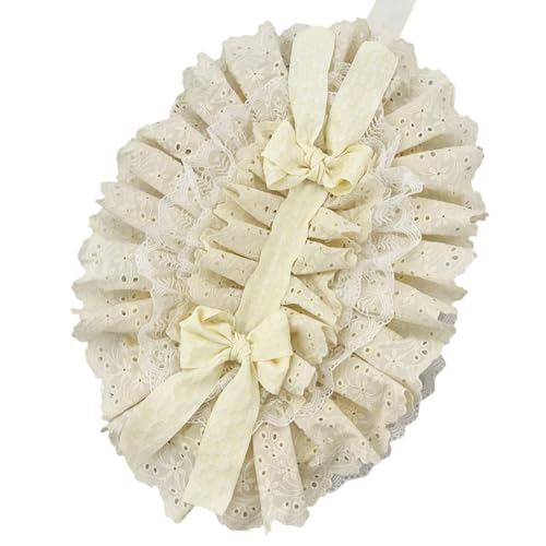 YiNLuax Zarte Spitze Verschönerte Sonnenhut Für Anime Fashion Tea Party Punk Event Verstellbarer Fit Women Girls Hair Accessoire Spitze Und Motorhut Für Kostüm von YiNLuax