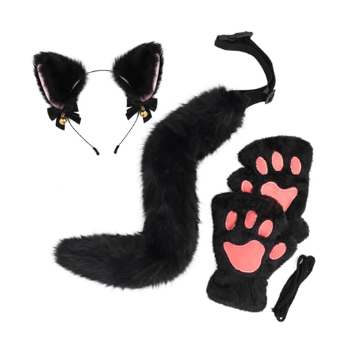 YiQinzcxg 3pcs Halloween Cats Dress Up Kostüm Set Child Animal Kostümzubehör Für Girl Cosplay Geburtstag Halloween Cosplay YiQinzcxg 3pcs Halloween Cats Dress Up Kostüm Set Child Animal Kostümzubehör Für Girl Cosplay Geburtstag Halloween Cosplay von YiQinzcxg
