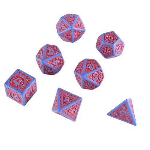 YiQinzcxg 7pcs Vielseitiges Polyedrische Dices Acrylspiel Dices Hollow Muster Tabletop Game Dices Für Rollenspiele YiQinzcxg 7pcs Vielseitiges Polyedrische Dices Acrylspiel Dices Hollow Muster Tabletop Game Dices Für Rollenspiele von YiQinzcxg