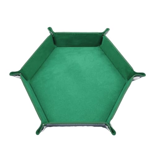 YiQinzcxg Falten Hexagon Dices Tablett PU Leder Velvets Dices Storage Box Tragbares Falten Dices Rolling Tably Für Game Player YiQinzcxg Falten Hexagon Dices Tablett PU Leder Velvets Dices Storage Box Tragbares Falten Dices Rolling Tably Für Game Player von YiQinzcxg