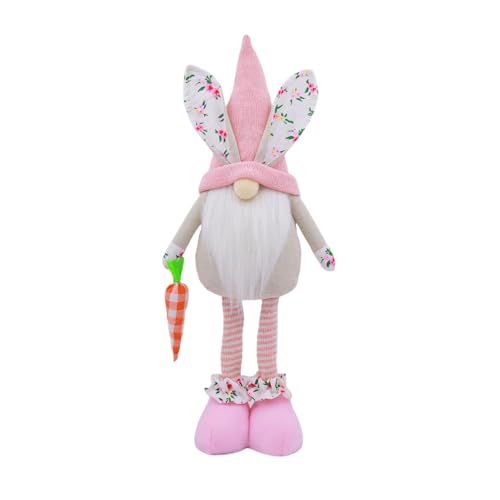 YiQinzcxg Gesicht Weniger Kaninchen Zwerge Handgemachte Home Dekorationen Frühling Kaninchen Ornament Kinder Geschenk von YiQinzcxg