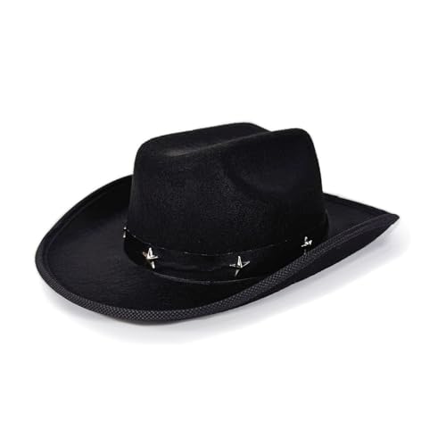 YiQinzcxg Kinder Western Pork Pie Mit Sternebenen Ein Verstellbares Riemen Für 3-12 Outdoor Und Partykleidung Von 3 Bis 12 Jahren von YiQinzcxg