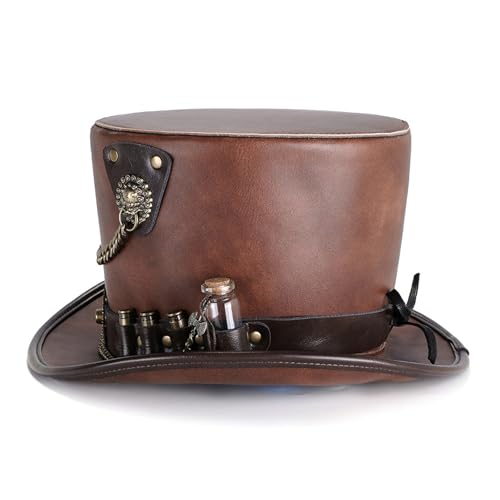 YiQinzcxg Punk Kostümhut Für Cosplay Und Unterhaltung PU Leder Kostüm Kopfbedeckung Für Urlaub Bequeme Kleidung YiQinzcxg Punk Kostümhut Für Cosplay Und Unterhaltung PU Leder Kostüm Kopfbedeckung Für Urlaub Bequeme Kleidung von YiQinzcxg