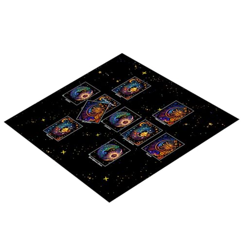 YiQinzcxg Tarots Tischdeckel Gotteskenner Tisch Deckt 3 Größe Optional Oracles Brettspiel Matte Square Pendel Altars Tischtuch von YiQinzcxg