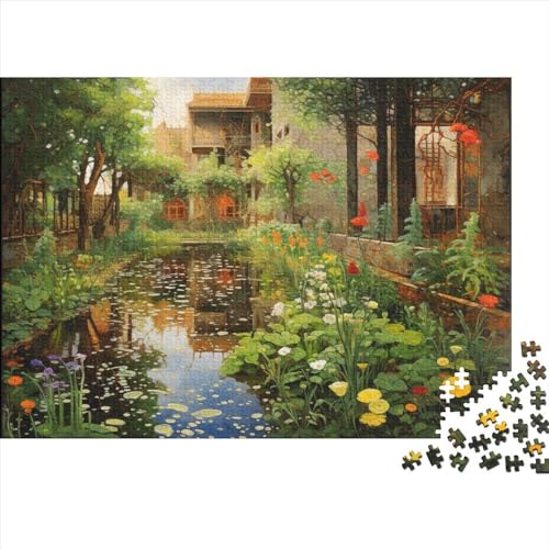 Beautiful Garden 1000 Teile Puzzle Für Kinder Und Erwachsene Ab 14 Jahren Colorful Garden Holzpuzzle Familienspaß Lernspiel 1000pcs (75x50cm) von YiWanLiu