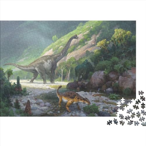 Dinosaurs 1000 Teile Puzzle Für Kinder Und Erwachsene Ab 14 Jahren Dinosaur Holzpuzzle Herausfordernd Lernspielzeug 1000pcs (75x50cm) von YiWanLiu