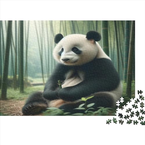 Panda 300 Teile Puzzle Für Erwachsene Cute Animals Holzpuzzle 300pcs (40x28cm) von YiWanLiu