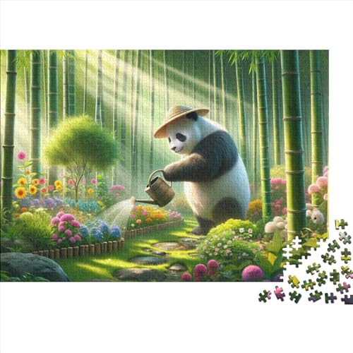 Panda 300 Teile Puzzle Für Erwachsene Cute Animals Holzpuzzle 300pcs (40x28cm) von YiWanLiu