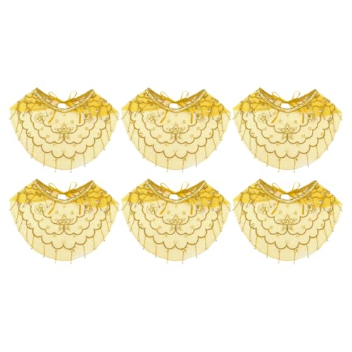 YiZYiF Bauchtanz Gesichtsschleier Pailletten Quasten Tribal Mesh Maske Orient Indischen Schleier Tanzkleidung Belly Dance Kostüm Yellow 6Pcs One Size YiZYiF Bauchtanz Gesichtsschleier Pailletten Quasten Tribal Mesh Maske Orient Indischen Schleier Tanzkleidung Belly Dance Kostüm Yellow 6Pcs One Size von YiZYiF