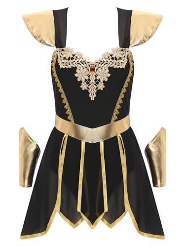 YiZYiF Damen Griechische Göttin Kostüm Kleid Armstulpen Set Karneval Halloween Kostüm Griechische Römische Kriegerin Griechin Kleidung Cosplay Outfit Schwarz S YiZYiF Damen Griechische Göttin Kostüm Kleid Armstulpen Set Karneval Halloween Kostüm Griechische Römische Kriegerin Griechin Kleidung Cosplay Outfit Schwarz S von YiZYiF