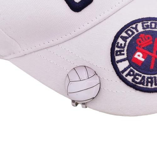 YiZYiF Golfzubehör Hutklammer Mark: Magnetisches Ballmarker Fürs Grün, Verbrauchbares Golf-ballmarkierungselement Volleyball Weiß Einheitsgröße von YiZYiF